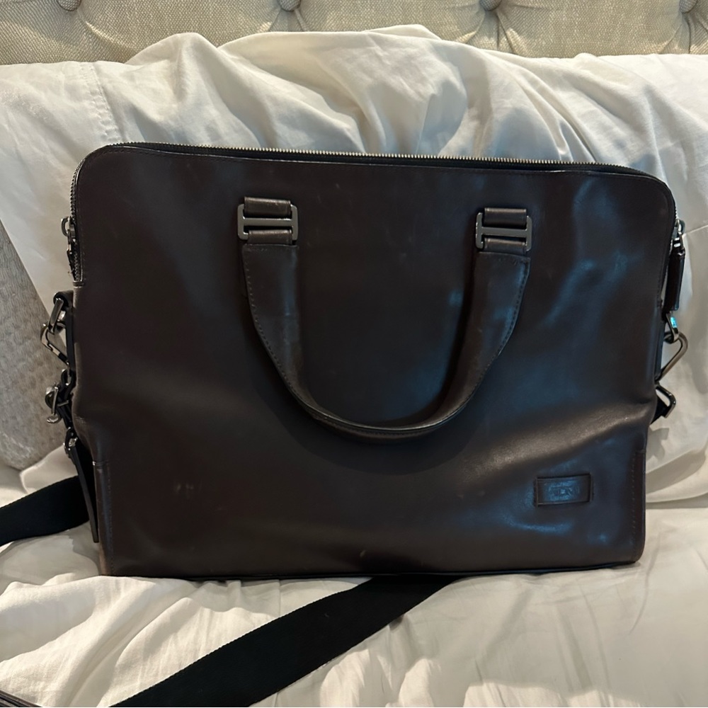 Tumi Leather Briefcase